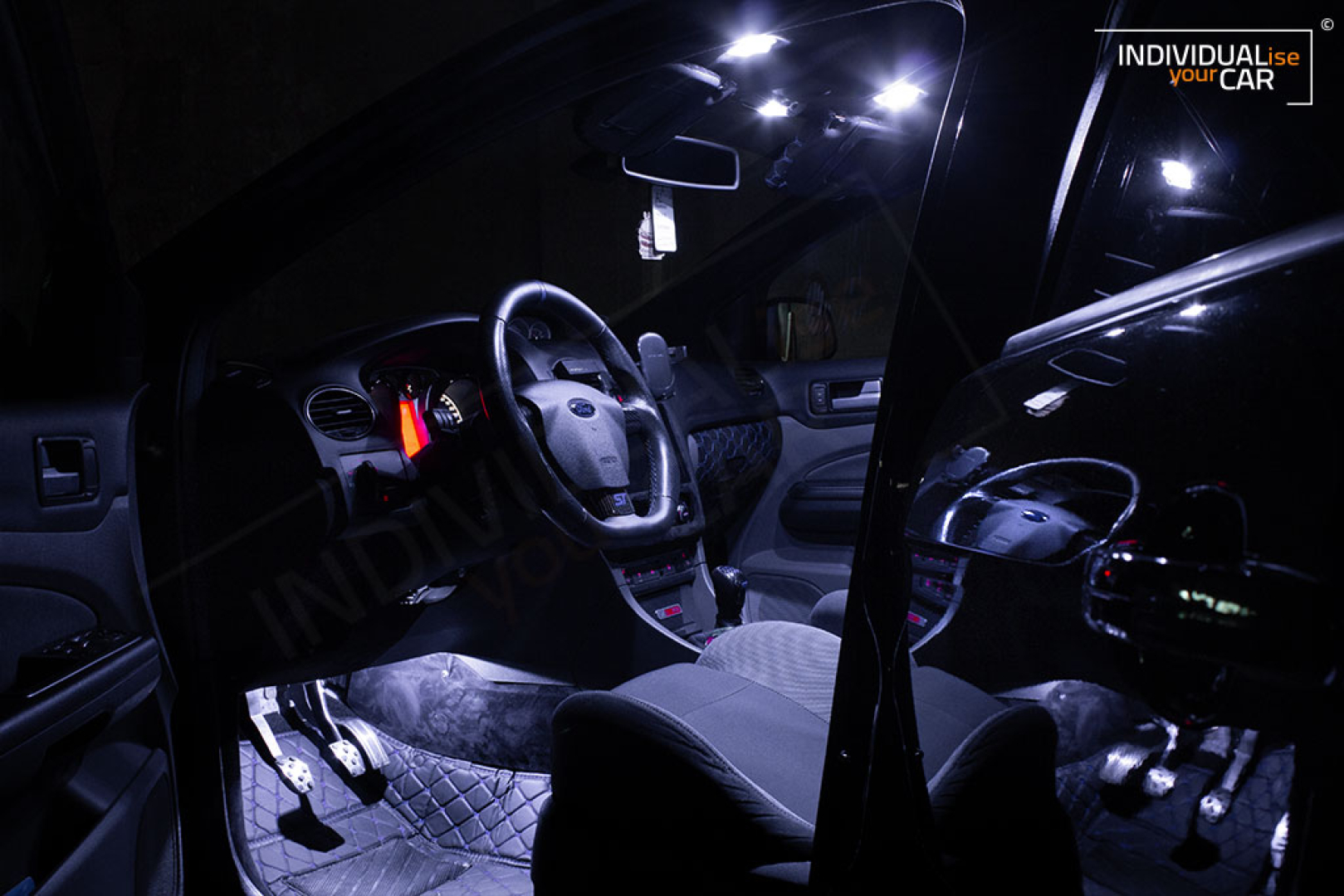 LED Innenraumbeleuchtung SET passend für Ford Focus MK2 ST - Cool-White